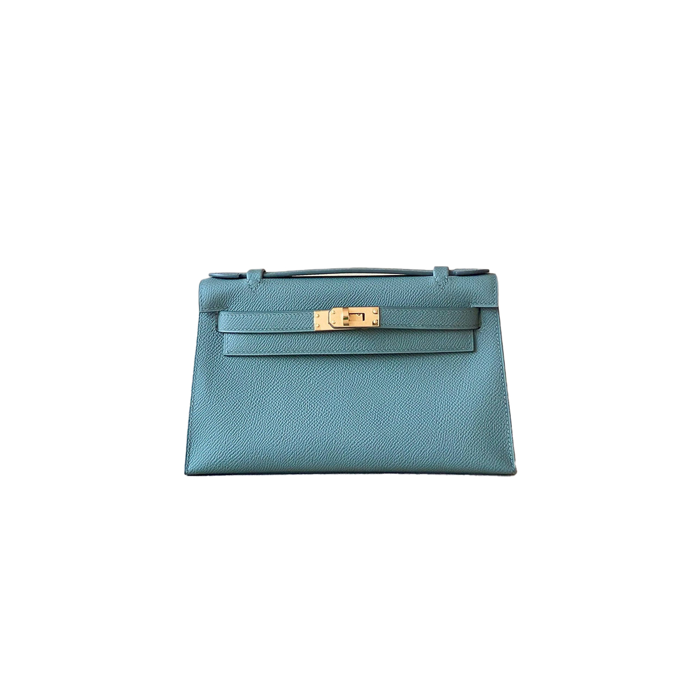 H**mes master mini kelly pochette epsom ghw clutch cut bag (22*14*7cm)
